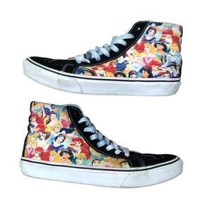 Vans X Disney Unisex Sk8-Hi Multi Princess Print Sneakers Size